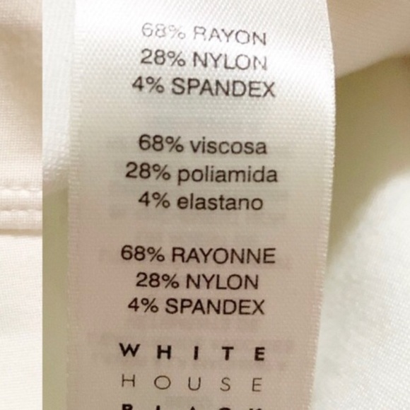 WHBM PONTE KNIT SKINNY PANTS in Ecru | Sz 2L - Picture 5 of 7